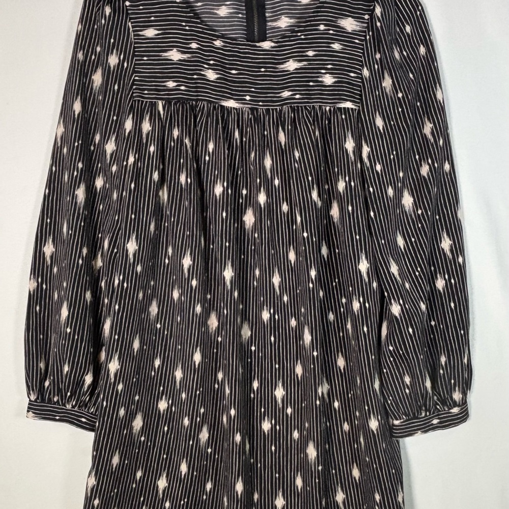 The Impeccable Pig Black Ikat Print Dress • Fits S/M